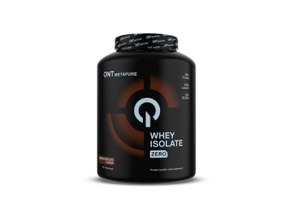 Iso Whey Metapure – QNT, 2 kg (Belgická čokoláda) je 90% syrovátkový izolát s nízkým obsahem tuku, cukru a laktózy. Lahodná čokoládová chuť, růst svalů a regenerace.