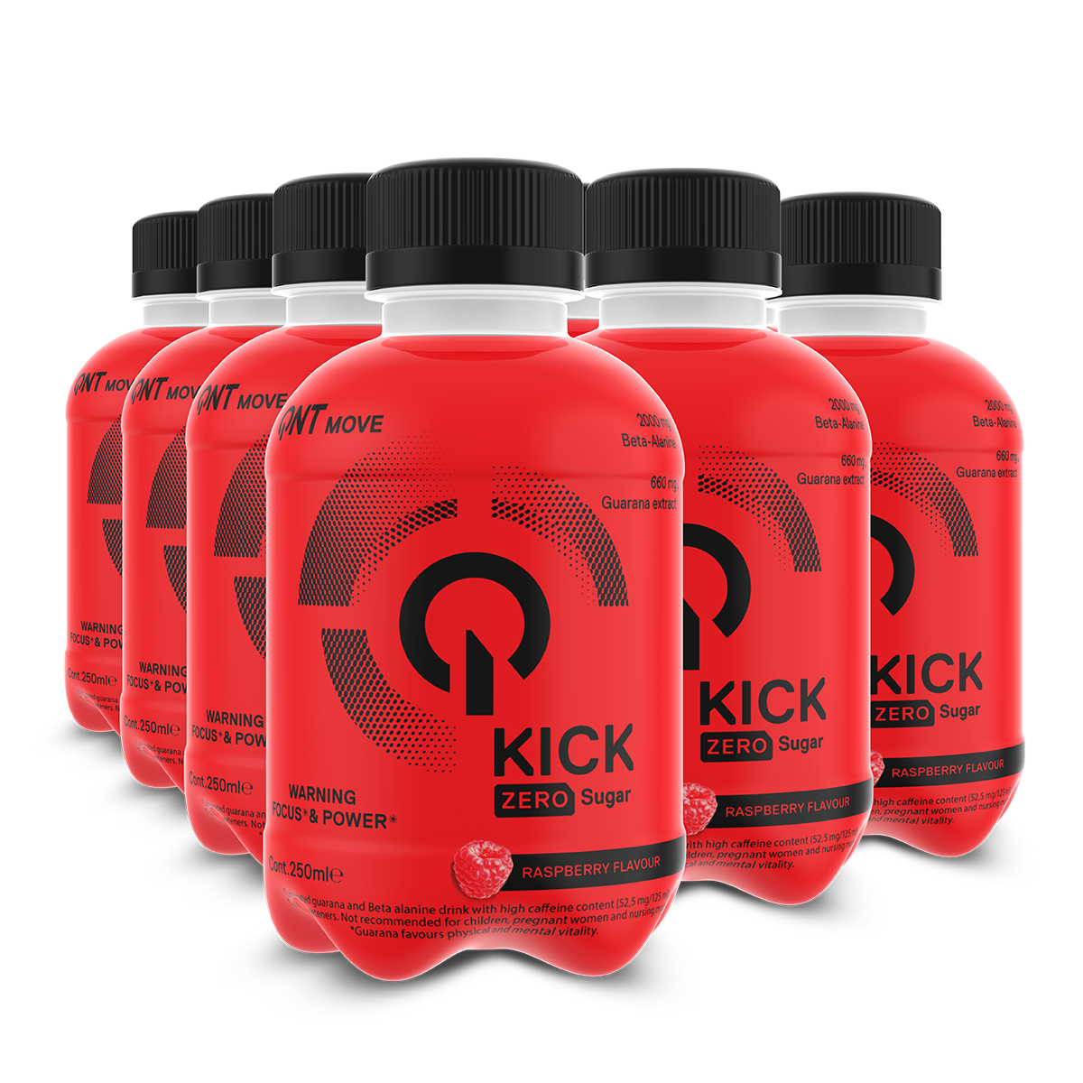 QNT Kick Drink Příchuť Malina Box 12 kus Insidefit.cz