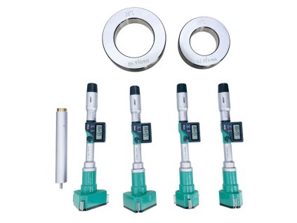 DIGITAL THREE POINTS INTERNAL MICROMETER SET (wit h setting rings) 50-100mm