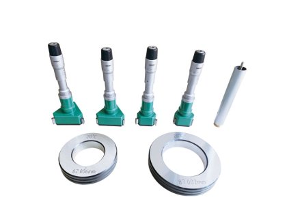 THREE POINTS INTERNAL MICROMETER SET (with settin g rings) 50-100mm