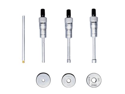 THREE POINTS INTERNAL MICROMETER SET (with settin g rings) 6-12mm