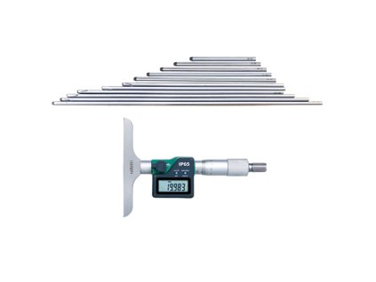 DIGITAL DEPTH MICROMETER (base 101.5x17mm) 0-300mm/0-12"