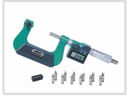 DIGITAL SCREW THREAD MICROMETER (measuring tips a 175-200mm/7-8"