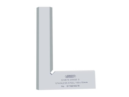 90° BEVELED EDGE SQUARE (DIN875 grade 0) 100x70mm