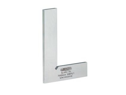 90° FLAT EDGE SQUARE (DIN875 grade 1) 75x50mm
