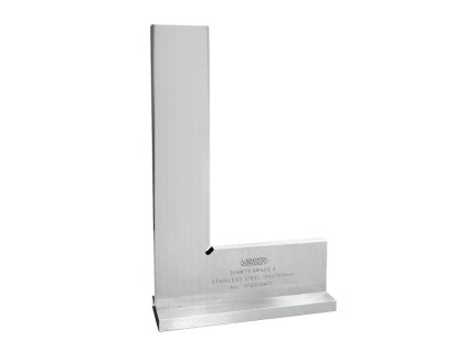 90° FLAT EDGE SQUARE WITH WIDE BASE (DIN875 grade 0) 150x100mm