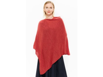 PONČO Z VLNY ALPAKA BOUGANVILLE