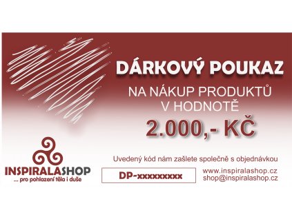 dárkový poukaz 2000 2017