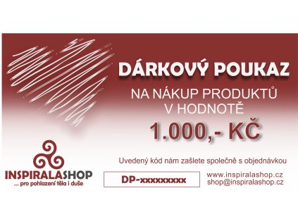 dárkový poukaz 1000 2017