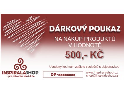 dárkový poukaz 500 2017