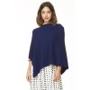 PONCHETTO LANA MERINO e CASHMERE OLTREMARE
