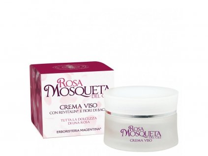 413 crema viso rosa mosqueta al revitalin emolliente protettiva antirughe olio di jojoba burro di karite