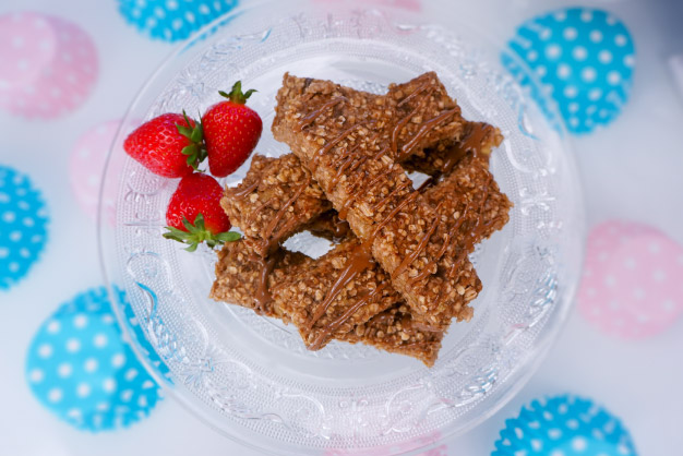 Banánové müsli tyčinky