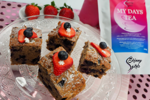 Borůvkový snídaňový koláč