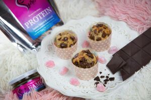 Lahodné muffiny s čokoládou a proteinem