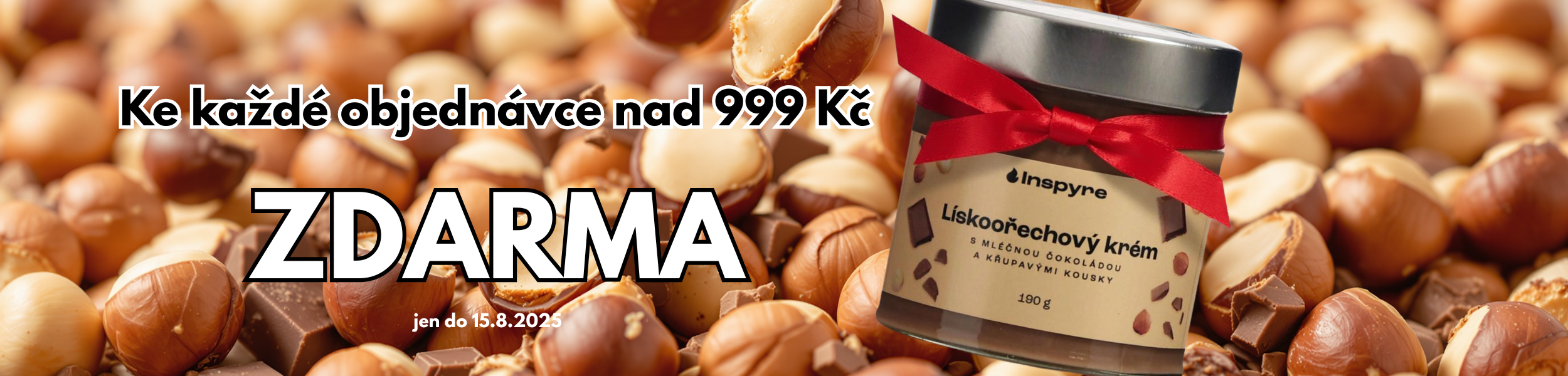 Lískoořechové máslo zdarma