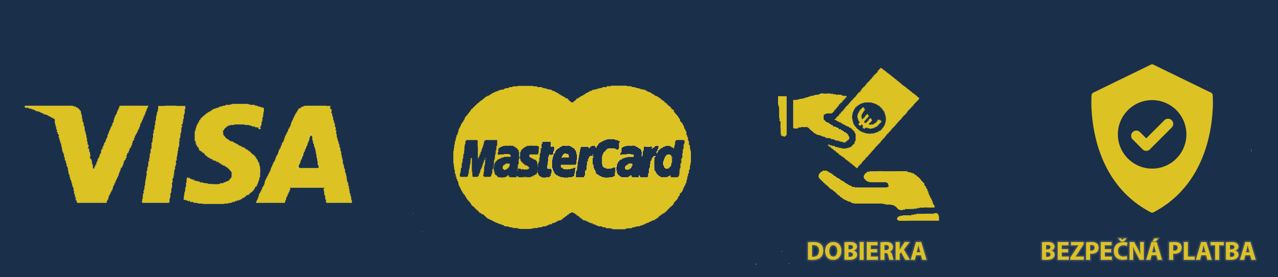 Visa, Mastercard, dobierka