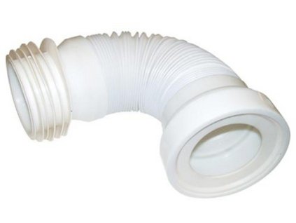 WC FLEXI RURA PVC d110/280x575mm s kovovou špirálou, gumová manžeta