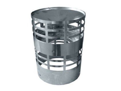 Horizontálna hlavica výfuku koaxiálneho plastového komína – priemer DN 80 / 125, nerez - dymovod pre plynový (kondenzačný) kotol