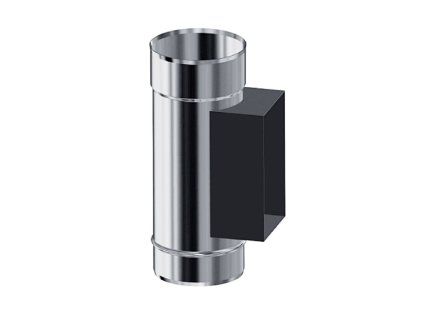 Nerezový komínový dvierkový diel - priemer 100 mm, dymovod - jednoplášť