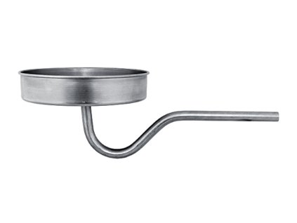 Nerezová miska pre odvod kondenzátu z komína so sifónom - priemer 120 mm