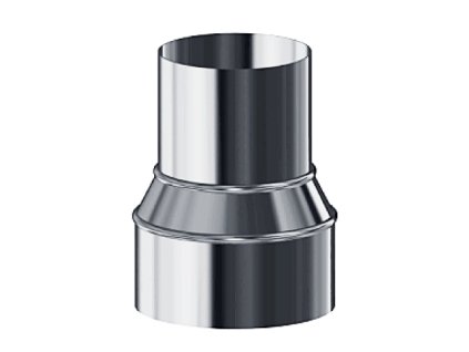 Nerezová komínová redukcia segmentová S/IV - priemer 130/160 mm, dymovod - jednoplášť