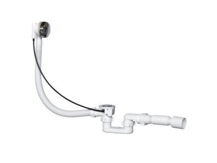 Sifón vaňový automatický 6/4" kovová zátka a rozeta bouden 520mm
