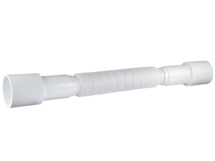 PVC Rúra flexi DN 40/DN 50 x DN 40/DN 50 dĺžka 365-800mm bez matice (sifón)