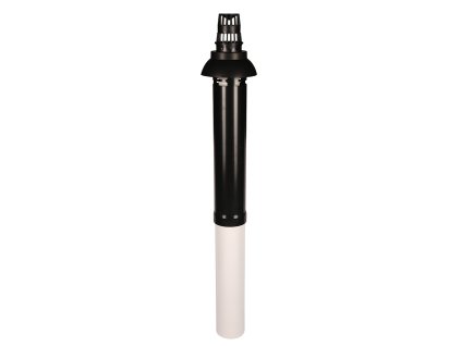 Komín koax D 80/125 ČIERNA plast/AL