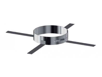 Nerezová komínová distanční objímka - průměr 140 mm, kouřovod - jednoplášť
