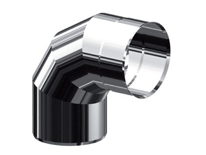 Nerezové komínové koleno 90° - priemer 250 mm, dymovod - jednoplášť
