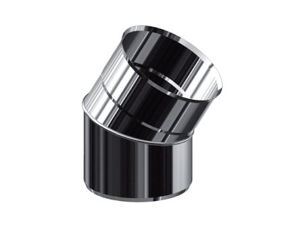 Nerezové komínové koleno 30° - priemer 180 mm, dymovod - jednoplášť