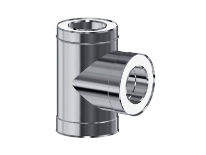 Sopúch pre trojplášťový izolovaný komín - priemer 180/280 mm, uhol 90° - dymovod