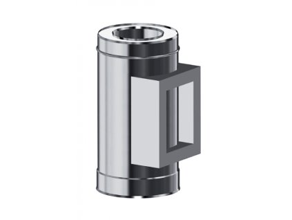 Dvířkový díl s dvířky pro tříplášťový izolovaný komín - průměr 180/280 mm - kouřovod