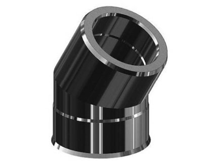 Trojplášťové izolované komínové koleno - priemer 250/350 mm, uhol 30° - dymovod