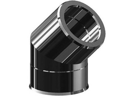 Tříplášťové izolované komínové koleno - průměr 250/350 mm, úhel 45° - kouřovod