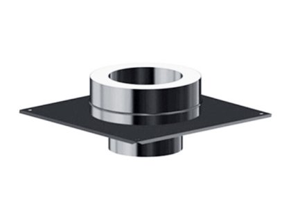 Prechod pre trojplášťový nerezový izolovaný komín na šamot - priemer 150 mm - dymovod