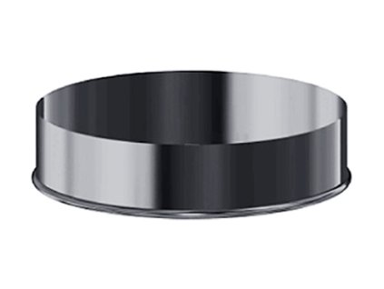 Záslepka izolace pro tříplášťový izolovaný nerezový komín - dolní - průměr 130/225 - kouřovod