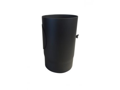 Oceľová komínová rúra s čistiacim otvorom - priemer 150 mm, dĺžka 250 mm (0,25 m), hrúbka steny rúry 2 mm, dymovod - hrubostenný