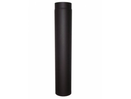Oceľová komínová rúra - priemer 120 mm, dĺžka 500 mm (0,5 m), hrúbka steny rúry 2 mm, dymovod - hrubostenný