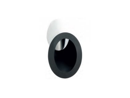 Oceľová komínová zder s rozetou - priemer 150 mm, uhol 45°, hrúbka steny rúry 2 mm, dymovod - hrubostenný