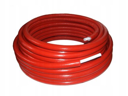 Izolovaná rúrka PEX-AL-PEX SamiPlastic, červená, 16x2, 50m bal