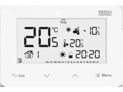 TECH termostat EU-293v3, drôtový