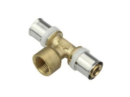 PEx lisovaci T-kus s vnútorným závitom 20x3/4"x20