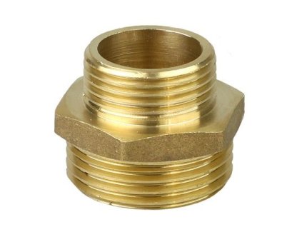 Mosazná vsuvka redukovaná 1"x1/2"