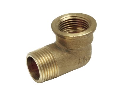 Mosazné koleno 90º - 1" MF - s vnějším a vnitřním závitem