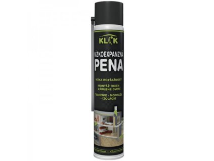 Nízkoexpanzná montážna polyuretánová (PU) pena KLIK - Mastersil - 750 ml - trubičková