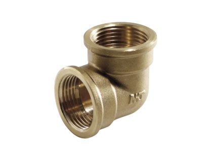 Mosazné koleno 90º - 1/2" FF - s vnitřním závitem