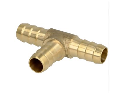 T-kus hadicový d13mm x d13mm x d13mm, mosadzný