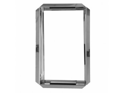 Nerezový rámeček pro komínový regulátor tahu UNI, kouřovod - jednoplášť